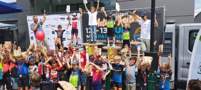 MTB Kids am Start in der Weststadt